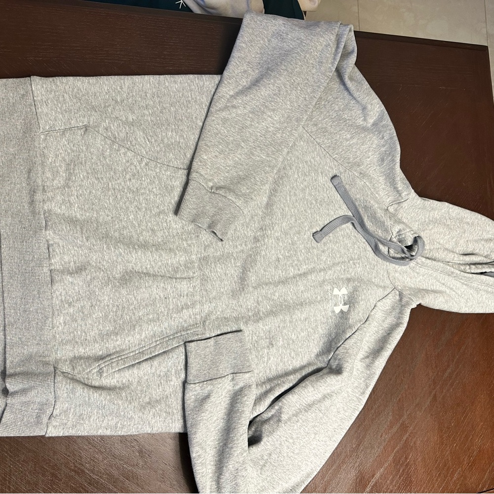 Under Armour Light Gray Fleece Hoodie
